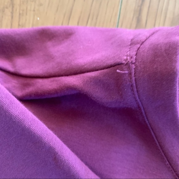 Splendid maroon velvet cropped sweatshirt - Picture 7 of 11